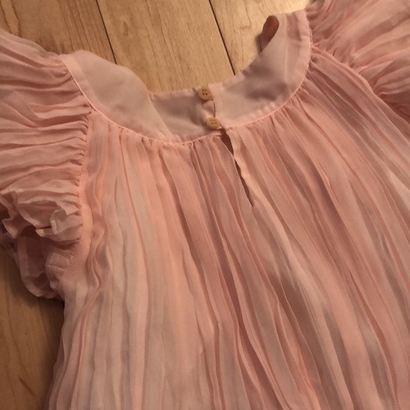 Silk Pleated Lt.Pink Girls Dress Size 4T